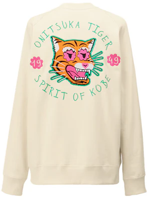 鬼冢虎男女同款圆领套头卫衣 - 米白色 2183B344-700 Lookbook 鬼冢虎男女同款圆领套头卫衣 - 米白色 2183B344-700