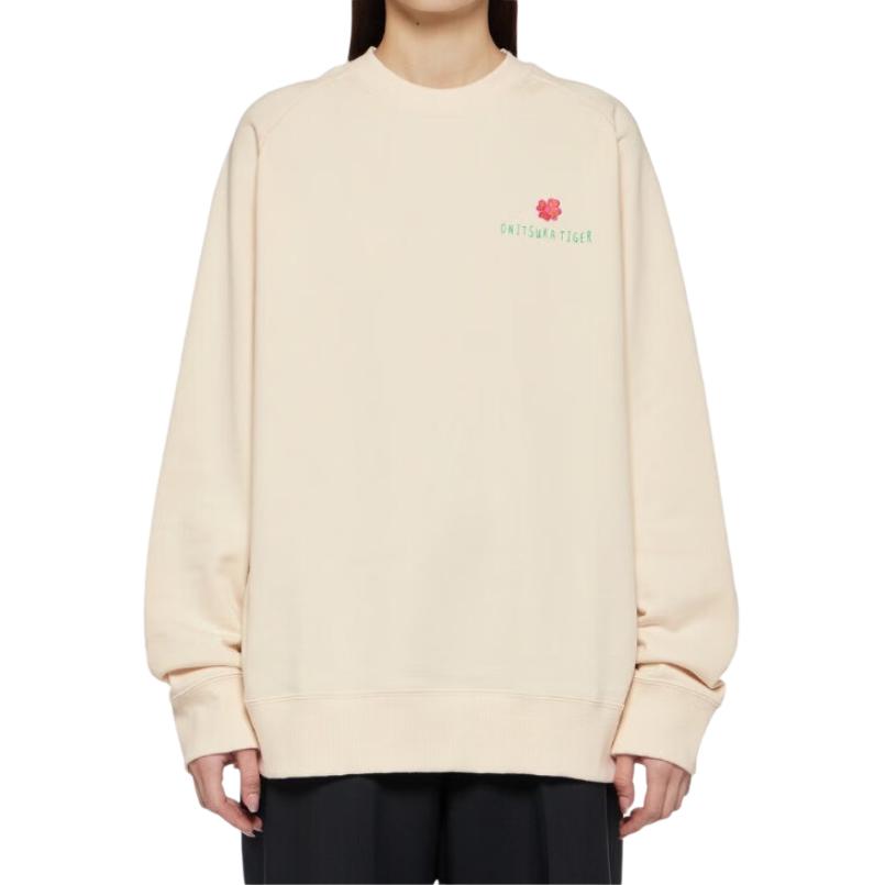 Shop 鬼冢虎男女同款圆领套头卫衣 - 米白色 2183B344-700