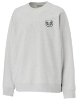 Onitsuka Tiger Unisex Crewneck Logo Sweatshirt in Heather Gray 2183B309-020 Onitsuka Tiger Unisex Crewneck Logo Sweatshirt in Heather Gray 2183B309-020