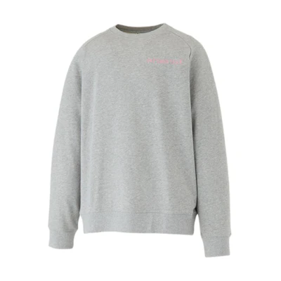 Onitsuka Tiger Unisex Crewneck Long Sleeve Sweatshirt Grey Minimalist Style 2183B182-020