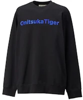 Onitsuka Tiger Unisex Crewneck Soft Warm Sweatshirt Black. 2183B307-001 Onitsuka Tiger Unisex Crewneck Soft Warm Sweatshirt Black. 2183B307-001