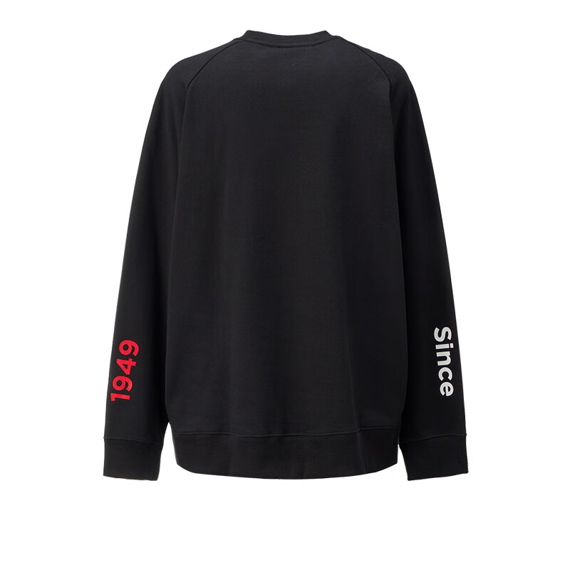 Lookbook Sudadera Negra Suave y Cálida Onitsuka Tiger Unisex Cuello Redondo. 2183B307-001