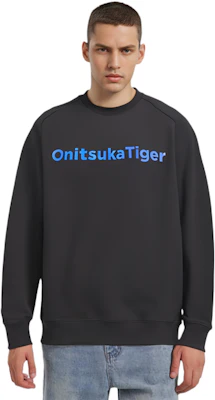 Sudadera Negra Suave y Cálida Onitsuka Tiger Unisex Cuello Redondo. 2183B307-001 Details for Sudadera Negra Suave y Cálida Onitsuka Tiger Unisex Cuello Redondo. 2183B307-001