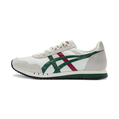 Onitsuka Tiger Unisex Dualio Running Shoes White/Green/Red