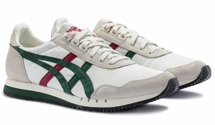 Onitsuka Tiger Unisex Dualio Running Shoes White/Green/Red D6K3N-101 Order Onitsuka Tiger Unisex Dualio Running Shoes White/Green/Red D6K3N-101