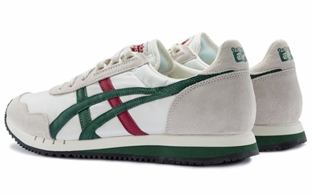 Onitsuka Tiger Unisex Dualio Running Shoes White/Green/Red D6K3N-101 Lookbook Onitsuka Tiger Unisex Dualio Running Shoes White/Green/Red D6K3N-101