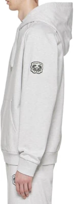 Sudadera con capucha unisex Onitsuka Tiger en gris jaspeado. 2183B311-020 Details for Sudadera con capucha unisex Onitsuka Tiger en gris jaspeado. 2183B311-020