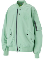 Onitsuka Tiger Unisex Light Green Zip-Up Stand Collar Jacket 2183B316-301 Onitsuka Tiger Unisex Light Green Zip-Up Stand Collar Jacket 2183B316-301
