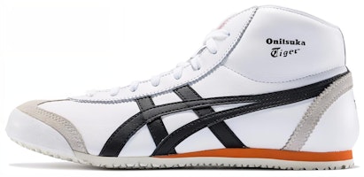 Onitsuka Tiger Unisex Mexico Mid Runner White/Black/Orange 1183A335-101 Onitsuka Tiger Unisex Mexico Mid Runner White/Black/Orange 1183A335-101
