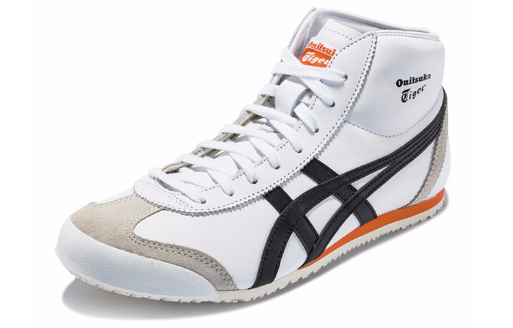 Order Onitsuka Tiger Uniseks Mexico Mid Runner Putih/Hitam/Oren 1183A335-101