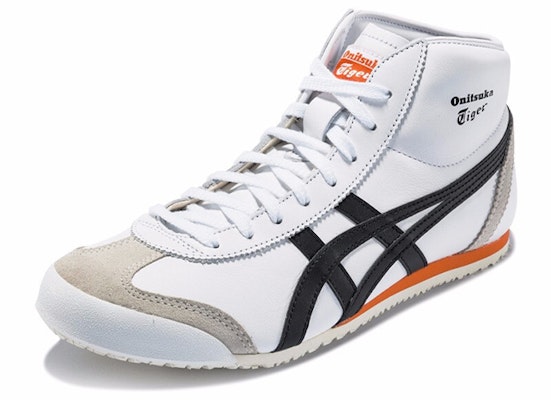 Onitsuka Tiger Unisex Mexico Mid Runner White/Black/Orange 1183A335-101 Order Onitsuka Tiger Unisex Mexico Mid Runner White/Black/Orange 1183A335-101