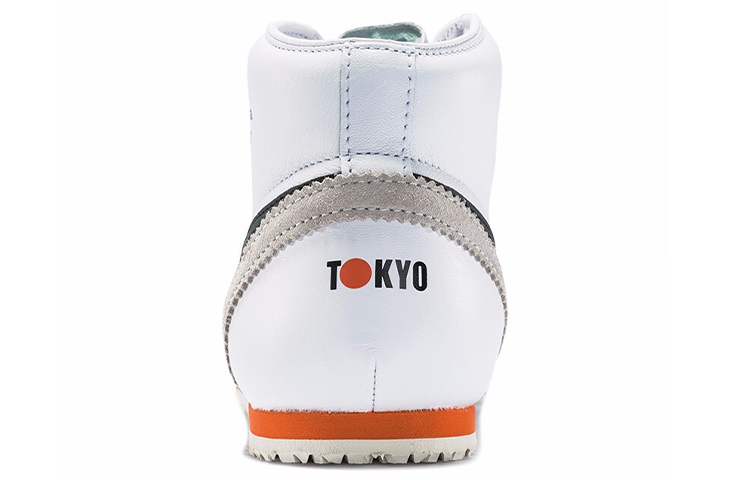 Lookbook Onitsuka Tiger Uniseks Mexico Mid Runner Putih/Hitam/Oren 1183A335-101