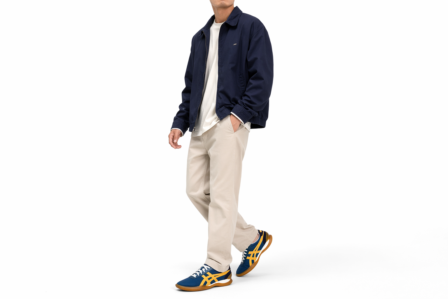 Order Onitsuka Tiger Sepatu Olahraga Unisex Ohbori EX Biru/Kuning 1183A806-400