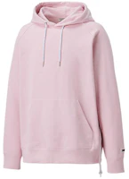 Onitsuka Tiger Unisex Pink Hoodie - Solid Color, 100% Cotton 2183A988-700 Onitsuka Tiger Unisex Pink Hoodie - Solid Color, 100% Cotton 2183A988-700