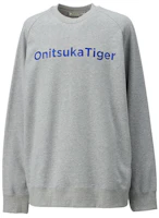 Onitsuka Tiger Unisex Soft Warm Crewneck Sweatshirt Light Grey. 2183B307-020 Onitsuka Tiger Unisex Soft Warm Crewneck Sweatshirt Light Grey. 2183B307-020