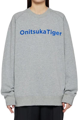 Sudadera Unisex Cálida Onitsuka Tiger Cuello Redondo Gris Claro. 2183B307-020 Shop Sudadera Unisex Cálida Onitsuka Tiger Cuello Redondo Gris Claro. 2183B307-020