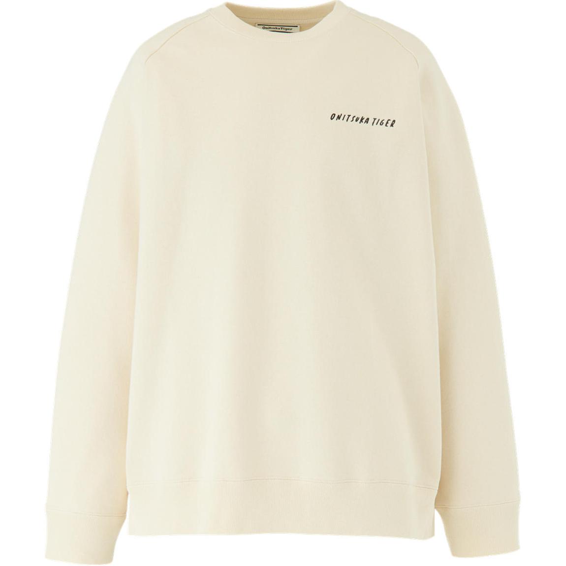 Onitsuka Tiger Unisex Sweat Top Beige - Casual & Stylish Crewneck Sweater 2183B409-250