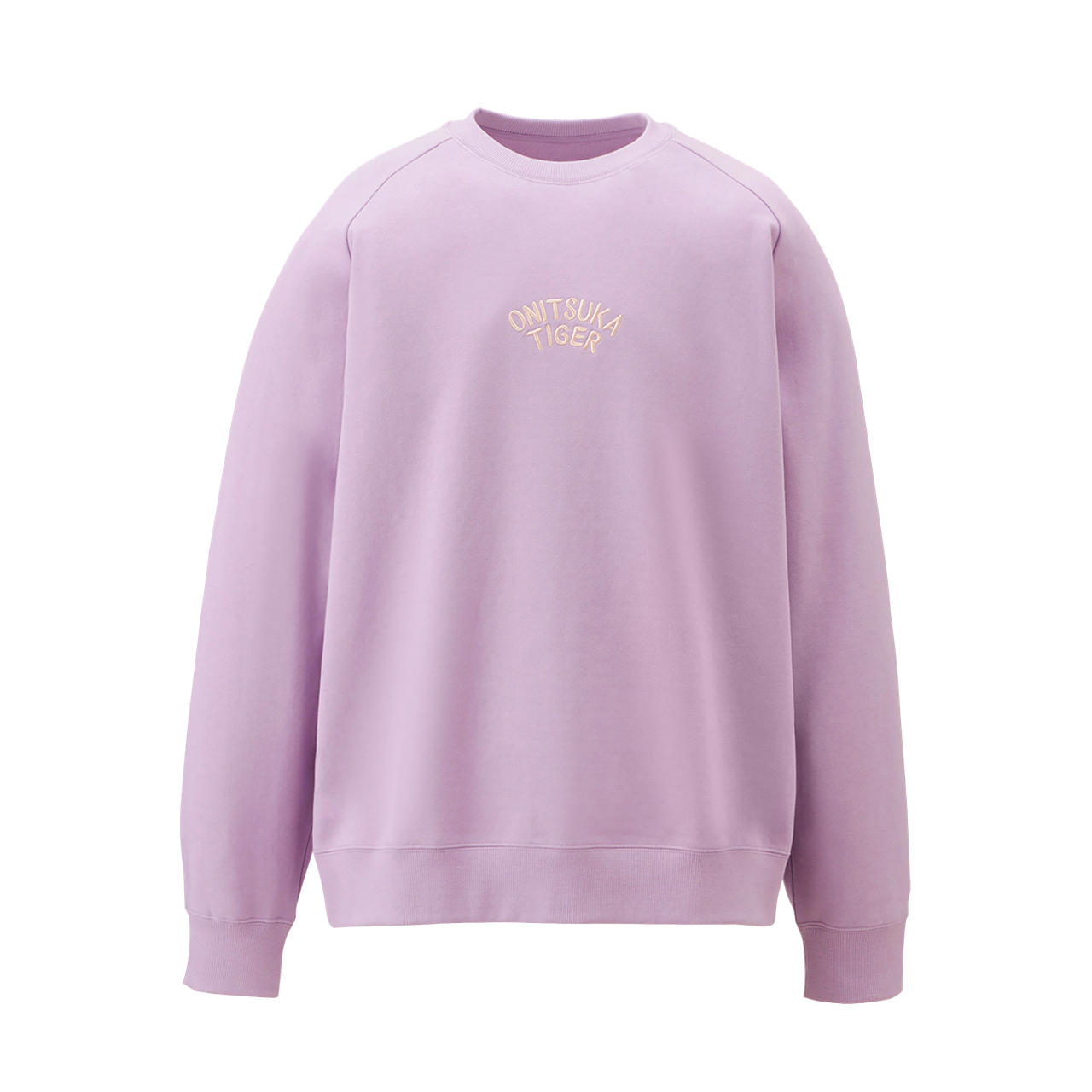 Onitsuka Tiger Unisex Sweat Top Lavender Crewneck Pullover Long-Sleeve 2183B165-400