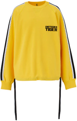 오니츠카 타이거 유니섹스 옐로우 로고 크루넥 풀오버 스웨트셔츠 2183B266-750 Buy 오니츠카 타이거 유니섹스 옐로우 로고 크루넥 풀오버 스웨트셔츠 2183B266-750