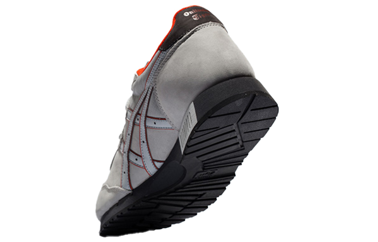 Lookbook 鬼塚虎 X-caliber 輕便低幫跑步鞋 男女同款 灰橙色