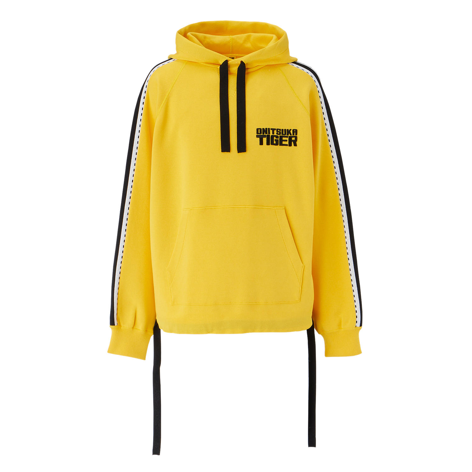 Onitsuka Tiger Yellow Hoodie Pullover Unisex with Lettering Design 2183B268-750