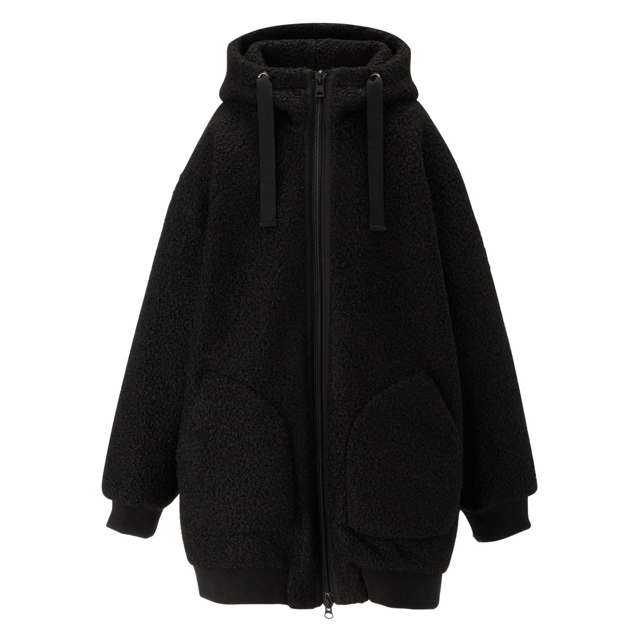 Onitsuka Tiger ZIP UP Hoodie Black Unisex Jacket with Minimalist Design 2183B206-001