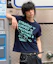 Buy OPENYARD (OY) 粗体字海军蓝T恤 OYBFS1TE050NA