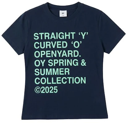 OPENYARD (OY) 粗体字海军蓝T恤 OYBFS1TE050NA Shop OPENYARD (OY) 粗体字海军蓝T恤 OYBFS1TE050NA