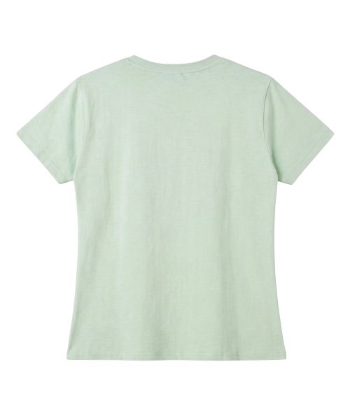Shop OPENYARD (OY) 粗字母T恤 - 薄荷绿 OYBFS1TE050MN