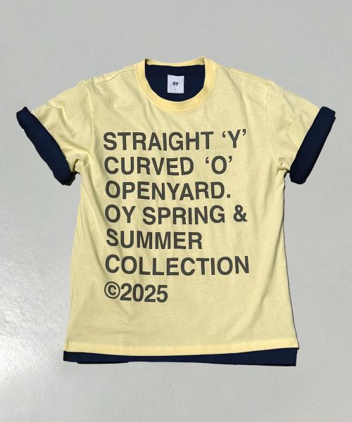 OPENYARD (OY) Bold Letters Yellow Tee OYBFS1TE050YE