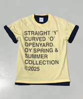 OPENYARD (OY) Bold Letters Yellow Tee OYBFS1TE050YE OPENYARD (OY) Bold Letters Yellow Tee OYBFS1TE050YE