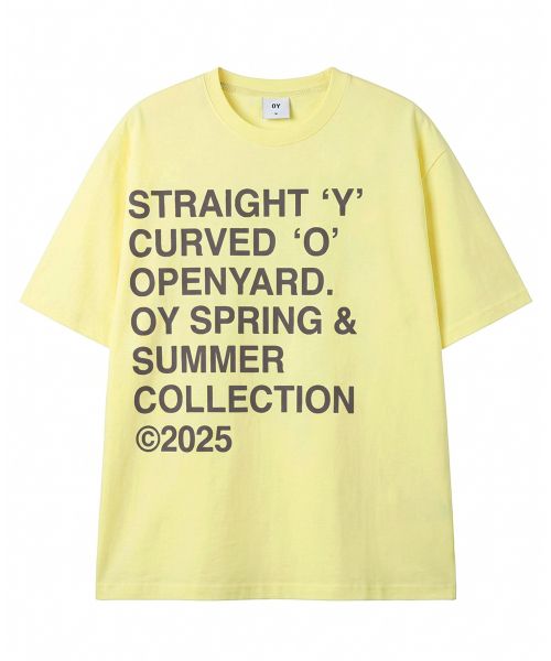 Order OPENYARD (OY) Bold Letters Yellow Tee OYBFS1TE050YE