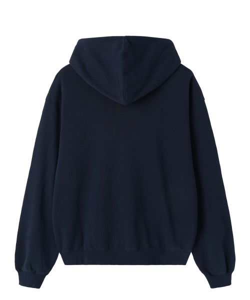 Order Openyard (Oy) Logo Patch Zip-Up Hoodie - Navy OYBDF1SW108NA