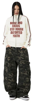 OPENYARD (OY) Noise Chaos White Track Jacket OYBFS1OU006WH Shop OPENYARD (OY) Noise Chaos White Track Jacket OYBFS1OU006WH