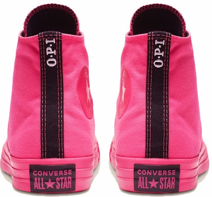OPI x Converse Chuck Taylor All Star High 'V-I-Pink Passes' Sneakers Merah Jambu 165658C Shop OPI x Converse Chuck Taylor All Star High 'V-I-Pink Passes' Sneakers Merah Jambu 165658C