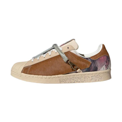 adidas originals Superstar 80s Han Meilin 'Cream Brown'