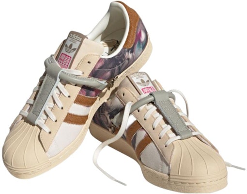 韓美林 x adidas Originals Superstar 80s “午馬” 防滑耐磨 板鞋 男女同款 米棕色 Lookbook 韓美林 x adidas Originals Superstar 80s “午馬” 防滑耐磨 板鞋 男女同款 米棕色