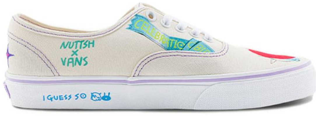 Vans X Nuttsh Authentic OTW '白色多彩' VN0A5KS9CGX Order Vans X Nuttsh Authentic OTW '白色多彩' VN0A5KS9CGX