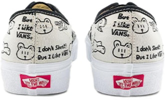 Otw Nuttsh x Vans Authentic 復古 街頭 耐磨防滑 低筒 帆布鞋 男女款式 黑白 Purchase Otw Nuttsh x Vans Authentic 復古 街頭 耐磨防滑 低筒 帆布鞋 男女款式 黑白