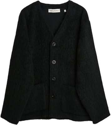 OUR LEGACY Cárdigan de Lana Negra con Botones y Escote en V M4206CBM Buy OUR LEGACY Cárdigan de Lana Negra con Botones y Escote en V M4206CBM