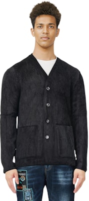 OUR LEGACY Cárdigan de Lana Negra con Botones y Escote en V M4206CBM Sizing OUR LEGACY Cárdigan de Lana Negra con Botones y Escote en V M4206CBM