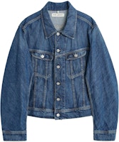 OUR LEGACY Blue Denim Jacket with Single Breasted Collar and Angled Flap Pockets M4235RWB OUR LEGACY Blue Denim Jacket with Single Breasted Collar and Angled Flap Pockets M4235RWB