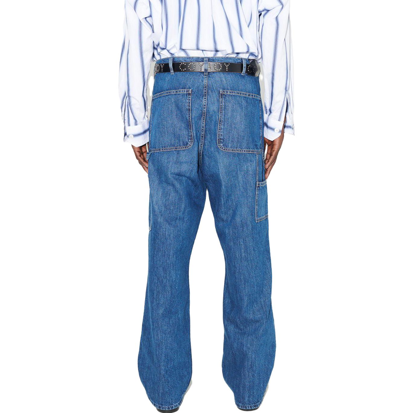 Purchase OUR LEGACY Jeans Azul Tiro Alto con Bolsillo Trasero. M4235JWB