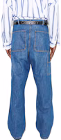 Purchase OUR LEGACY 藍色高腰牛仔褲附背面貼袋。 M4235JWB