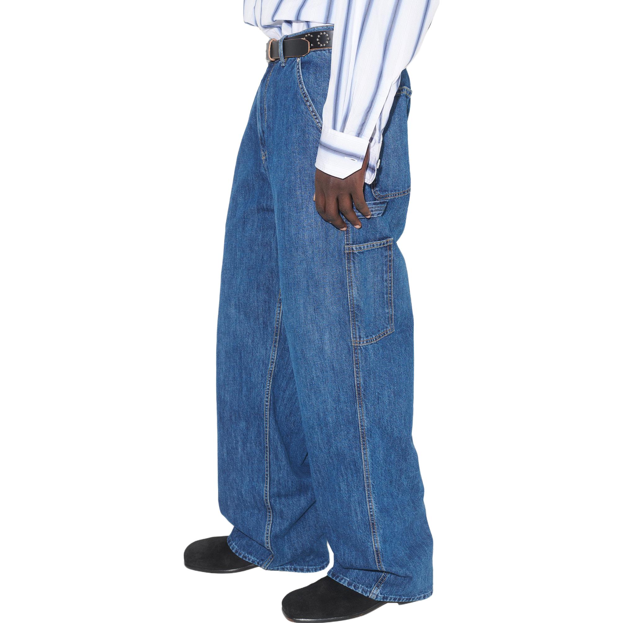 Details for OUR LEGACY Jeans Azul Tiro Alto con Bolsillo Trasero. M4235JWB