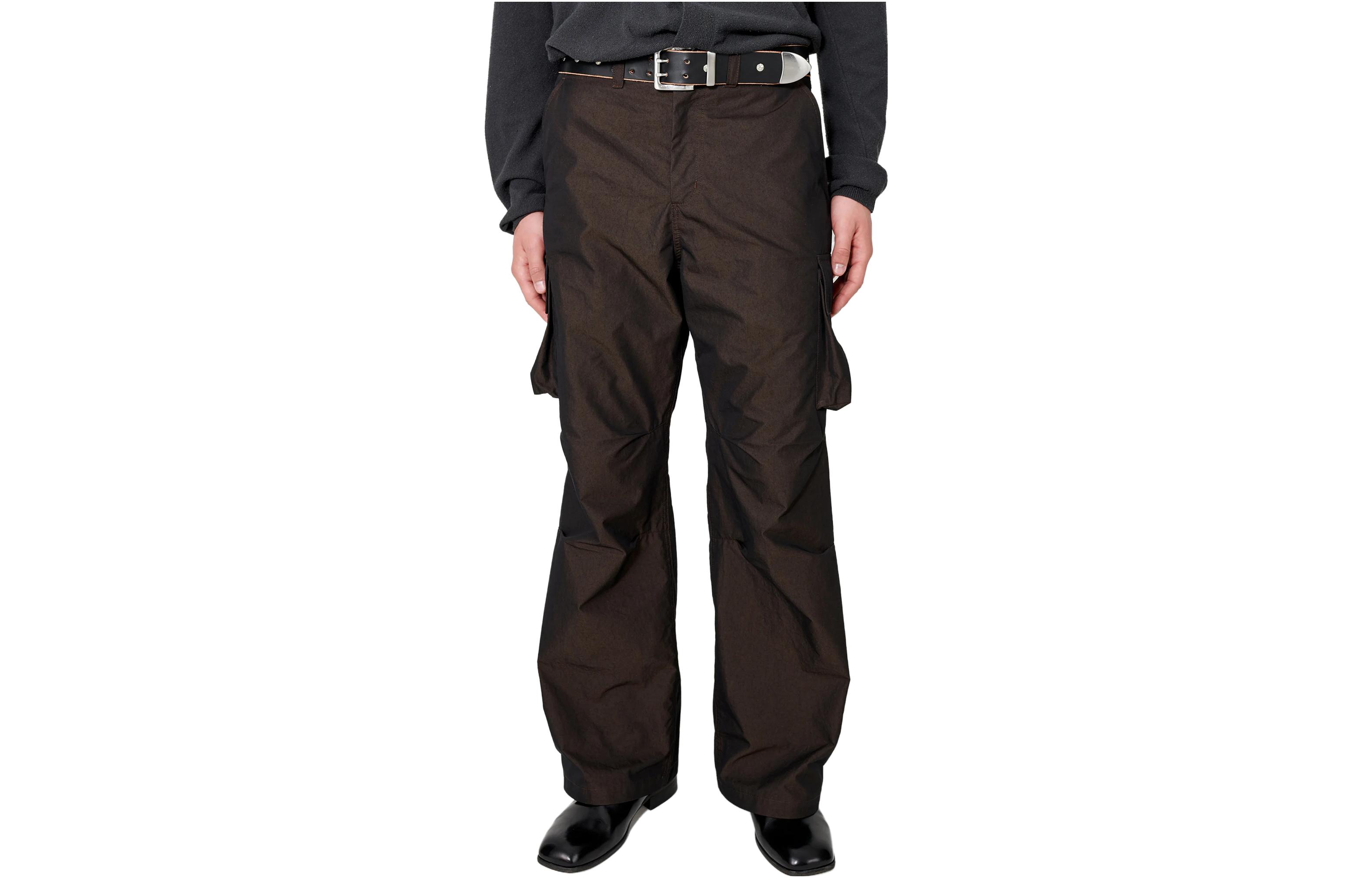 OUR LEGACY  Brown Loose Straight Fit Casual Pants M2234MB