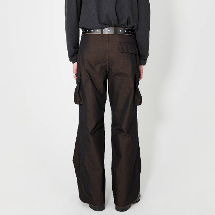 Shop OUR LEGACY Pantalones Marrones Rectos Ajuste Suelto Casual M2234MB