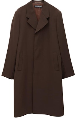 OUR LEGACY Abrigo Largo Marrón de Un Botón Corte Relajado M4221UDB Order OUR LEGACY Abrigo Largo Marrón de Un Botón Corte Relajado M4221UDB