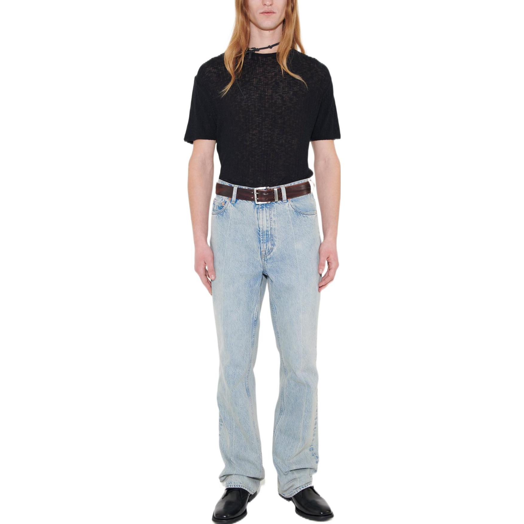 Purchase OUR LEGACY Jeans Azul Corte Recto de Tiro Alto M42257BL