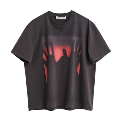 OUR LEGACY Loose Fit Ribbed Crew Neck T-Shirt Black M2246BRT